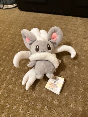 RARE Cinccino Tomy Takara Pokemon Japan 8” Plush with tags.